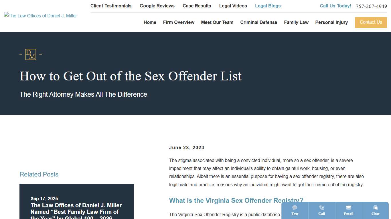 How to Get Out of the Sex Offender List